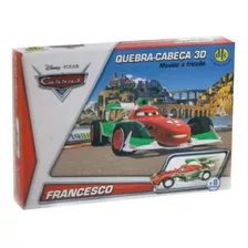 Quebra Cabeça 3d Disney Carros Movido Fricção Francesco