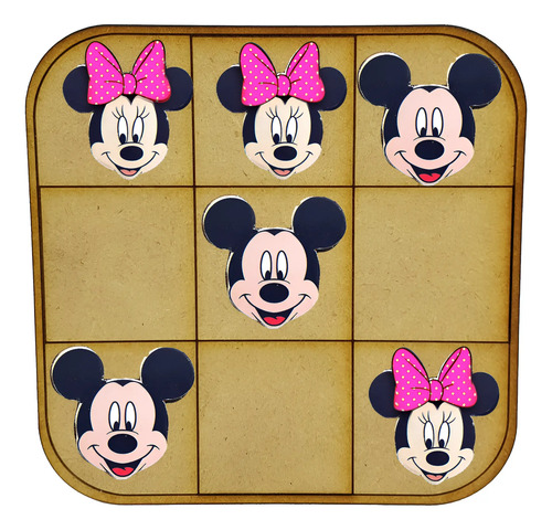 Ta-te-ti Mickey Minnie Tematica Disney Souvenir Ta Te Ti X35