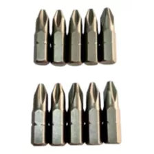 10 Ponteiras Phillips Bit Set Crv 1/4 X 25mm Lotus