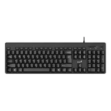 Teclado Genius Kb-116 Qwerty Español Color Negro