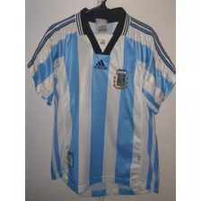 Camiseta Seleccion Argentina Wc1998 adidas Titular #10 T.2