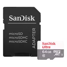 Cartão Memória Micro Sd 64gb Sandisk Uhs-i Cftv Smartphones