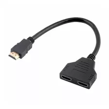 Adaptador Splitter Hdmi 1080p, 1 Macho A 2 Salida Hembra