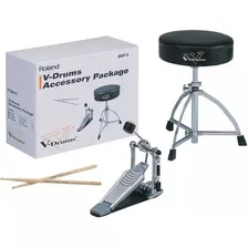 Kit Para Bateria Roland Dap-3x Pedal P/bombo Banco Baquetas