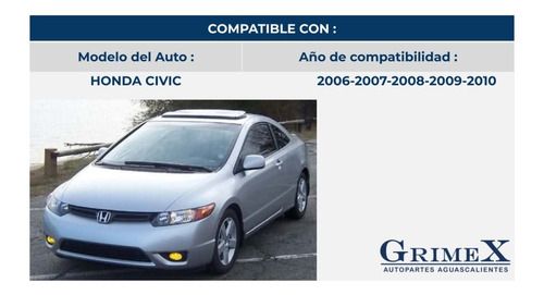 Espejo Civic Coupe 2006-2007-2008-2009-2010 Electrico Ore Foto 3