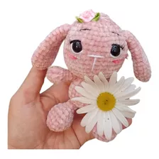 Coelha Rosinha Em Crochê/amigurumi 