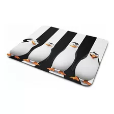 Mouse Pad Pinguins Cor Branco Desenho Impresso Pinguins De Madagascar