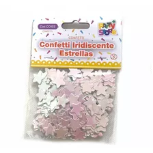 Confetti Iridiscente Estrella Corazon Globos Decoracion 