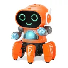 Robô Infantil Aranha Dançarino Com Movimentos Danças Luz Som