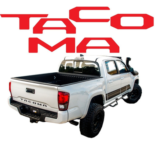 Sticker Calcomonia Caja Batea Toyota Tacoma 2020 2021 2022 Foto 8