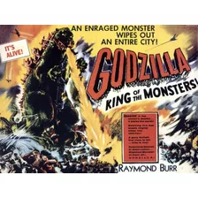 Poster Vintage Filme Godzilla 30x40cm Plastificado