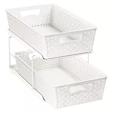 Simplehouseware Bandeja Organizadora De Baño De 2 Niveles Ca