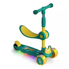 Patineta Scooter Monopatin Niños Musical Luz Led 2 En 1 