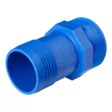 Adaptador C/ Rosca Externa De 2'' (espigão) Agrojet- 3 Un Cor Azul