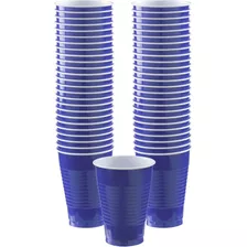 Vasos De Plástico Desechables Amscan - 12 Oz. | Azul Real | 