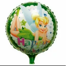 10 Globos Metalizados Campanita 45cm, 