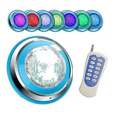 Foco Luz Led Piscina Rgb Con Control 12w Ac 24v 