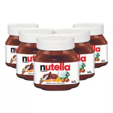 Creme De Avelã Nutella, 5 Potes De 140g