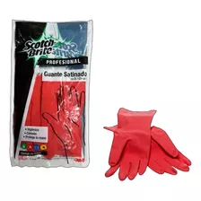 Guante Satinado Scotch Brite® Multiusos, Grande, Rojo