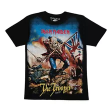 Playera Rock And Death Iron Maiden The Trooper