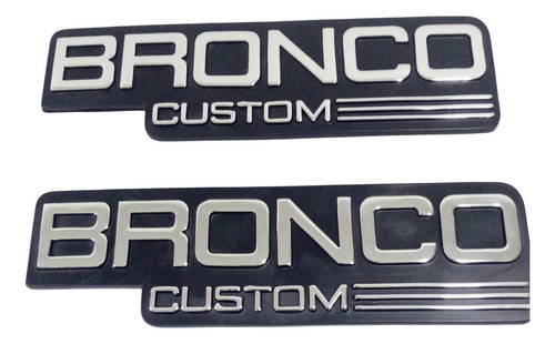 Foto de Emblemas Ford Bronco Custom Laterales 