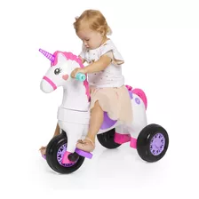 Triciclo Infantil Unicórnio C/ Empurrador E Protetor 1-3 Ano