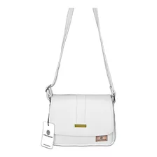 Bolsos Dama Cartera Mujer Grande Karla Chacon + Accesorio Color Blanco Color De La Correa De Hombro Blanco Diseño De La Tela Liso