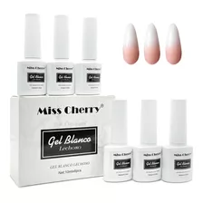 Miss Cherry Gel Semipermanente Lechoso | Milk 6 Pzs