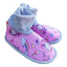 Pantuflas Pantubota Con Puño Estampadas 25/34 Niños Niñas