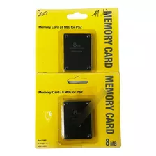 Kit Com 2 Memory Card Para Ps2 8mb Barato - Leia O Anúncio