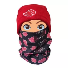 Pack Akatsuki Gorro De Lana + Bandana Cuello Tubular