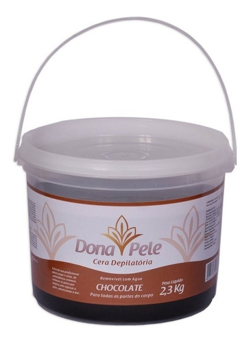 Cera Depilatória Dona Pele Chocolate Hidrossolúvel 2,3kg