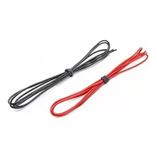 4 Metros Fio Silicone 24awg 2 Mts Vermelho + 2 Mts Preto