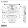 Balata Freno Disco P/ Bmw 530i 12/13 4.4l V8 Gasolina