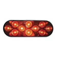 United Pacific Red 10 Led 6 Oval Trailer