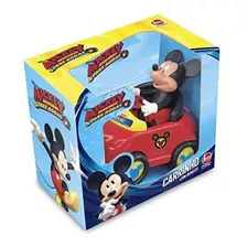 Carrinho Com Boneco Vinil Mickey Aventura Sobre Rodas 2434