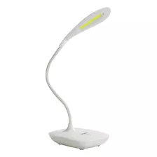 Lampara Luz Escritorio Recargable Led Flexible Nisuta Usb Color De La Estructura Blanco Color De La Pantalla