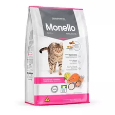 Alimento Monello Premium Especial Para Gato Adulto Sabor Salmón Y Pollo En Bolsa De 15kg