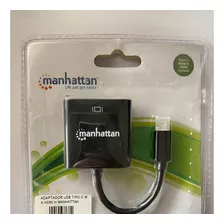 Adaptador Usb C Macho A Hdmi Hembra 4 K Manhattan