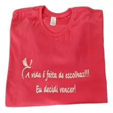 Camiseta Masculina Fly More Vida, Lisa,com Frase Inspiradora
