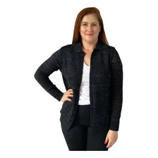 Casaquinho De Inverno Blusa Casaco Gola Cardigan De Lã Tricô