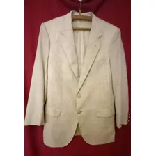 Saco De Vestir Sport Color Crema Beige Jaspeado Rústico