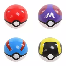 Kit Pokéball Greatball Ultraball E Masterball (4 Un.) + Pkmn