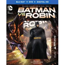 Dc Batman Vs Robin Original Blu-ray + Dvd + Figura Gift Set