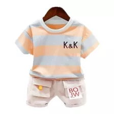 Conjunto Polera Y Short Bebé 12 Meses