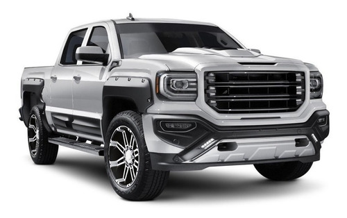 Molduras De Puerta Ancha Airdesign Gmc Sierra 2016-2018 4pzs Foto 2