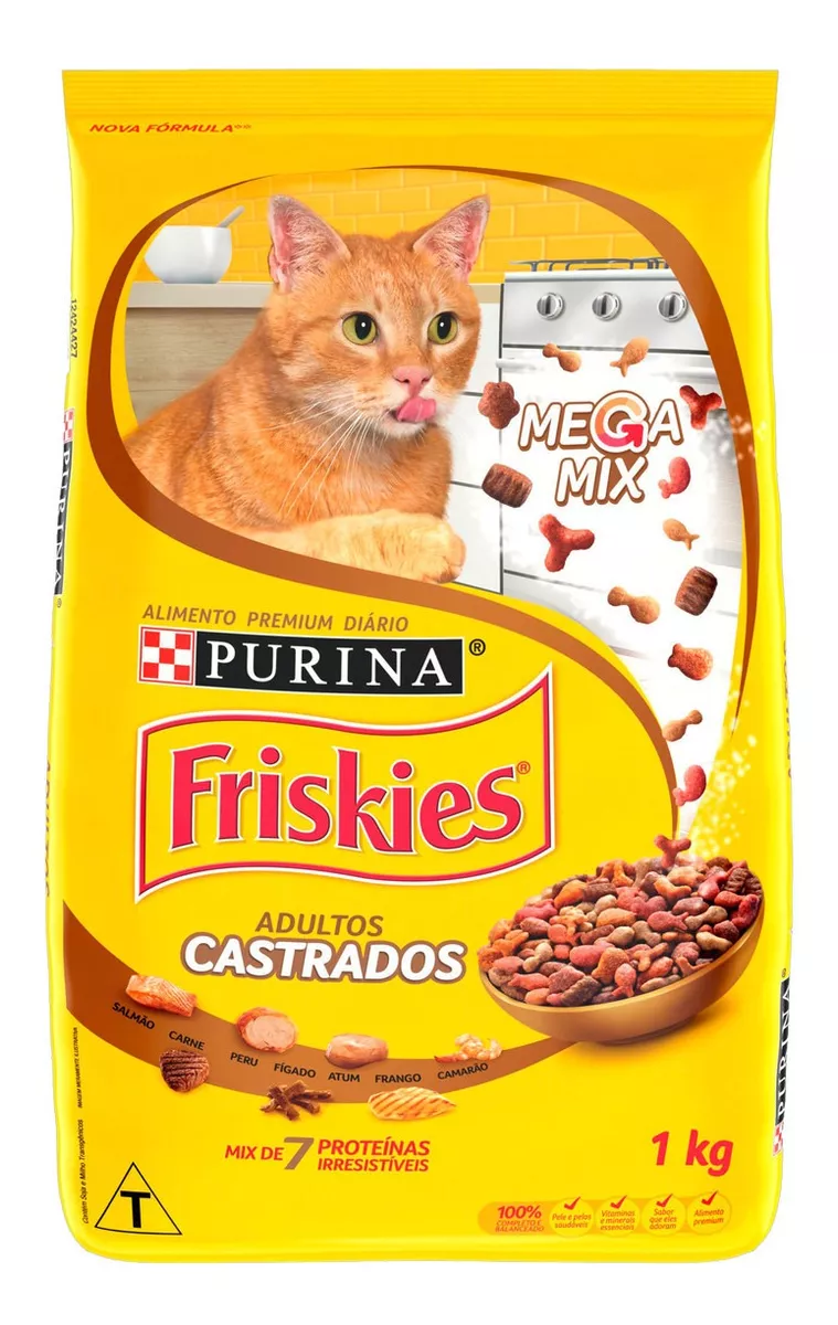Alimento Para Gatos Castrados Adultos Purina Friskies Pc 1kg