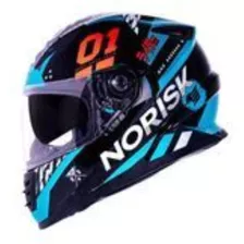 Capacete Norisk Ff302 Soul Tokyo Pt/bc/verde