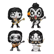 Set 4 Funko Pop Original Kiss Rocks Demon Spaceman Starchild