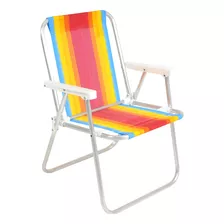 Silla Bel Alta Plegable Aluminio Camping Playa 110 Kg El Rey